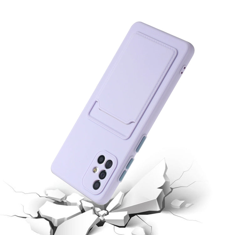 For Samsung Galaxy A51 5G Card Slot Design Shockproof TPU Protective Case