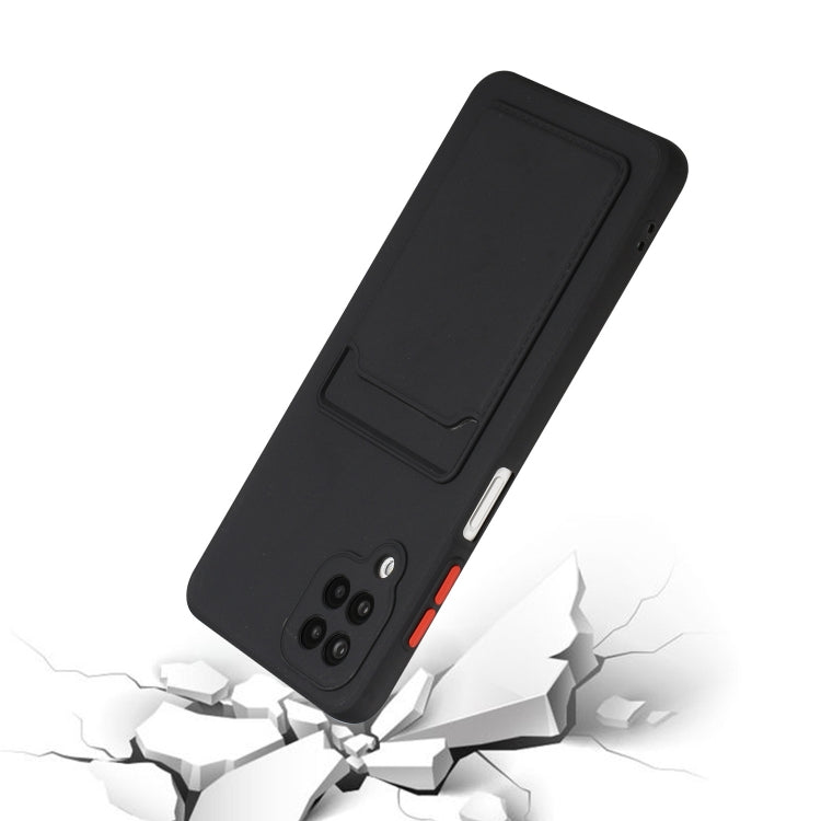 For Samsung Galaxy M12 Card Slot Design Shockproof TPU Protective Case
