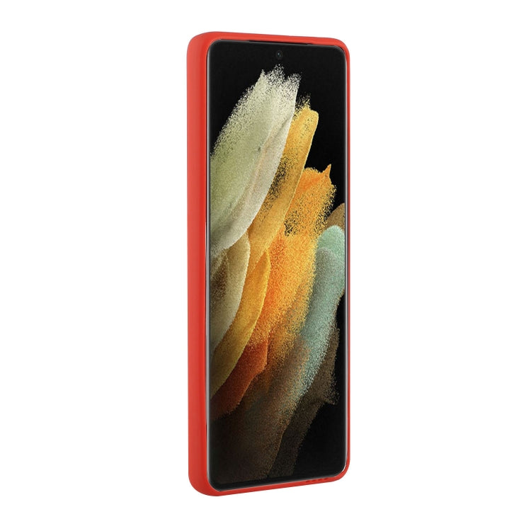 For Samsung Galaxy S21 Ultra 5G Card Slot Design Shockproof TPU Protective Case