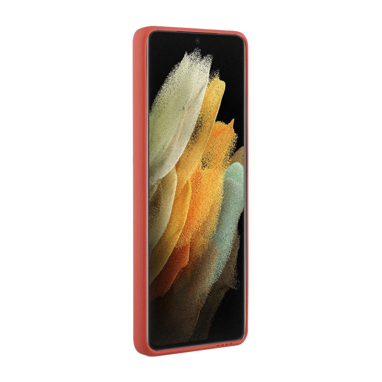 For Samsung Galaxy S21 Ultra 5G Card Slot Design Shockproof TPU Protective Case