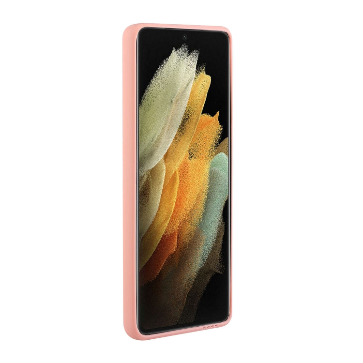 For Samsung Galaxy S21 Ultra 5G Card Slot Design Shockproof TPU Protective Case