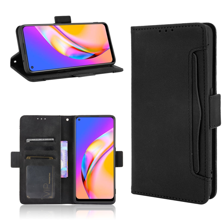 For OPPO A94 5G / Reno5Z 5G / F19 Pro+ 5G Skin Feel Calf Pattern Horizontal Flip Leather Case with Holder & Card Slots & Photo Frame