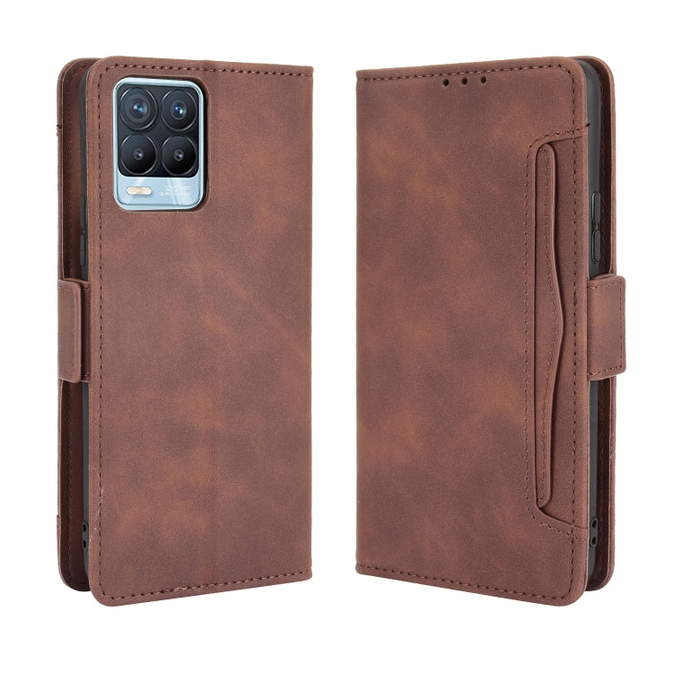 For OPPO Realme 8 4G / Realme 8 Pro 4G Skin Feel Calf Pattern Horizontal Flip Leather Case with Holder & Card Slots & Photo Frame