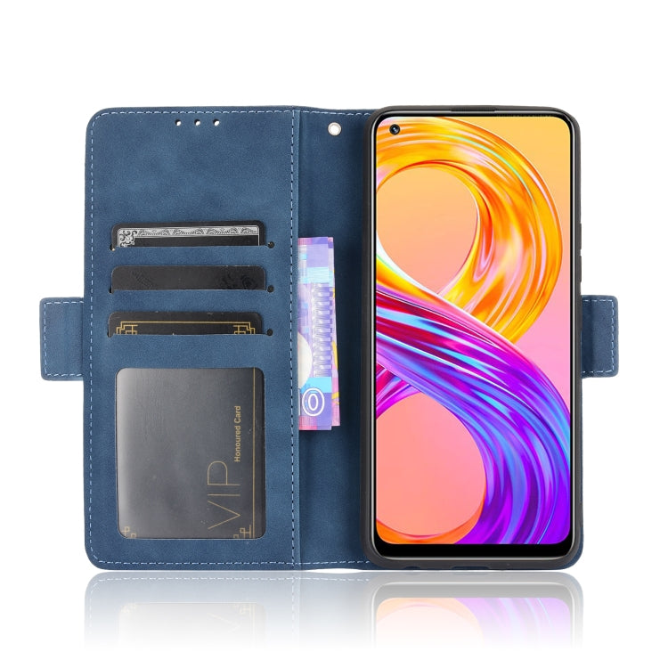For OPPO Realme 8 4G / Realme 8 Pro 4G Skin Feel Calf Pattern Horizontal Flip Leather Case with Holder & Card Slots & Photo Frame
