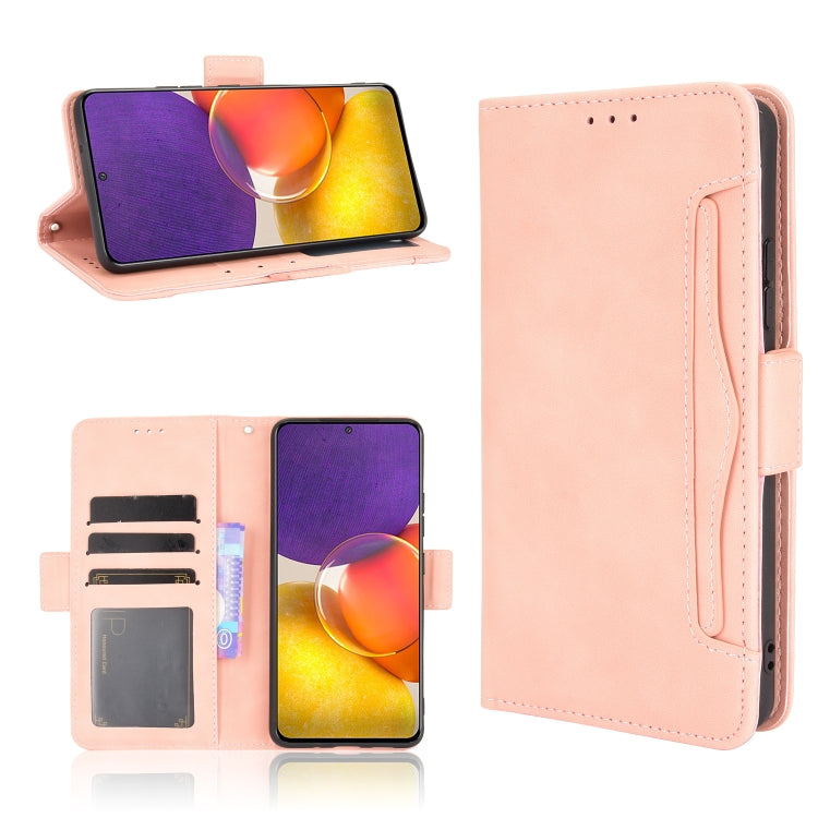 For Samsung Galaxy A82 5G / Quantum 2 5G Skin Feel Calf Pattern Horizontal Flip Leather Case with Holder & Card Slots & Photo Frame