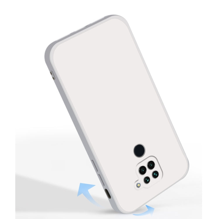 For Xiaomi Redmi 10X 4G Solid Color Imitation Liquid Silicone Straight Edge Dropproof Full Coverage Protective Case