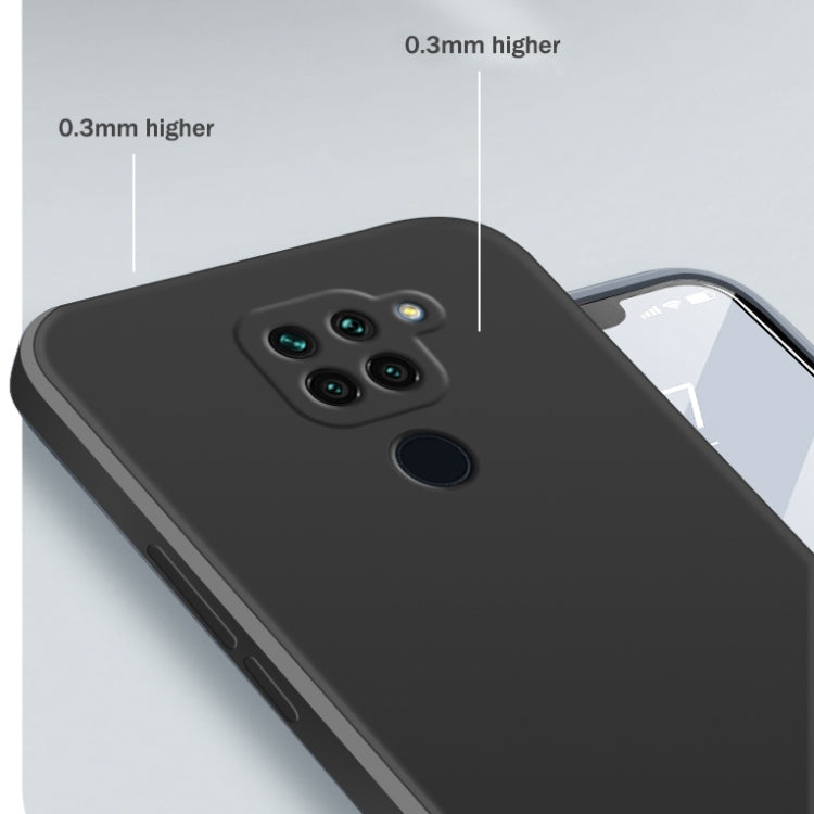 For Xiaomi Redmi 10X 4G Solid Color Imitation Liquid Silicone Straight Edge Dropproof Full Coverage Protective Case