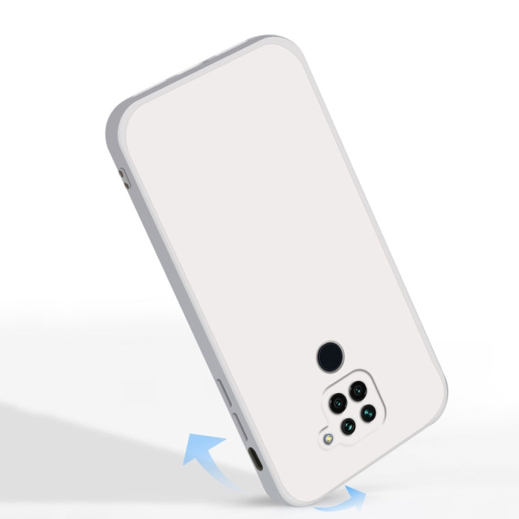 For Xiaomi Redmi 10X 4G Solid Color Imitation Liquid Silicone Straight Edge Dropproof Full Coverage Protective Case