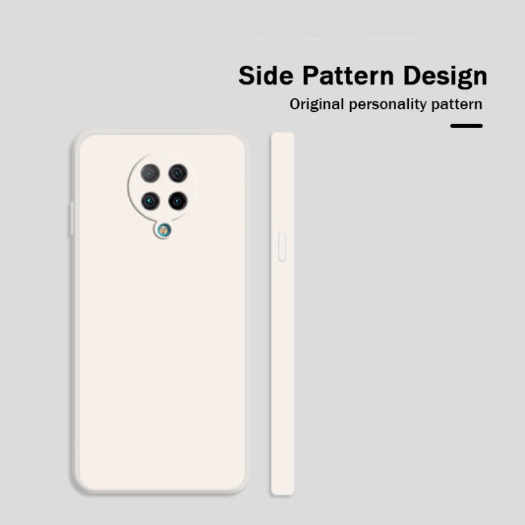 For Xiaomi Redmi K30 Pro Solid Color Imitation Liquid Silicone Straight Edge Dropproof Full Coverage Protective Case