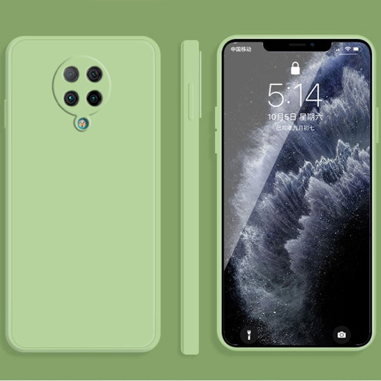 For Xiaomi Redmi K30 Pro Solid Color Imitation Liquid Silicone Straight Edge Dropproof Full Coverage Protective Case