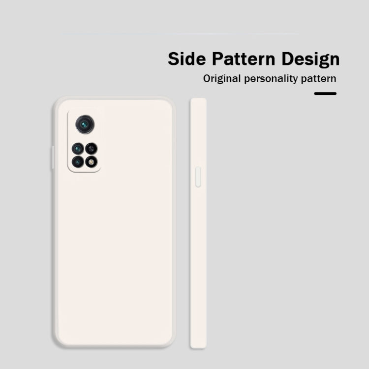For Xiaomi Redmi K30S Solid Color Imitation Liquid Silicone Straight Edge Dropproof Full Coverage Protective Case