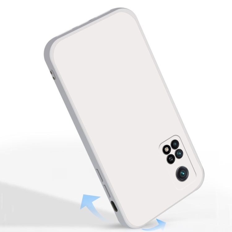 For Xiaomi Redmi K30S Solid Color Imitation Liquid Silicone Straight Edge Dropproof Full Coverage Protective Case