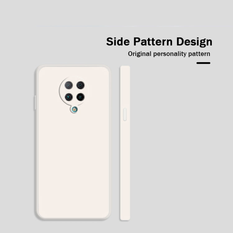 For Xiaomi Redmi K30 Ultra Solid Color Imitation Liquid Silicone Straight Edge Dropproof Full Coverage Protective Case