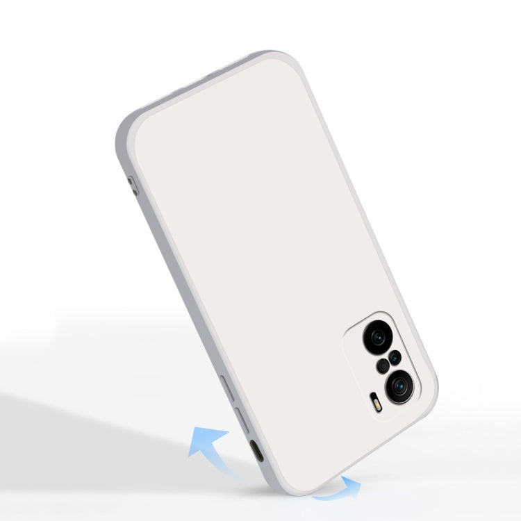 For Xiaomi Redmi K40 Solid Color Imitation Liquid Silicone Straight Edge Dropproof Full Coverage Protective Case