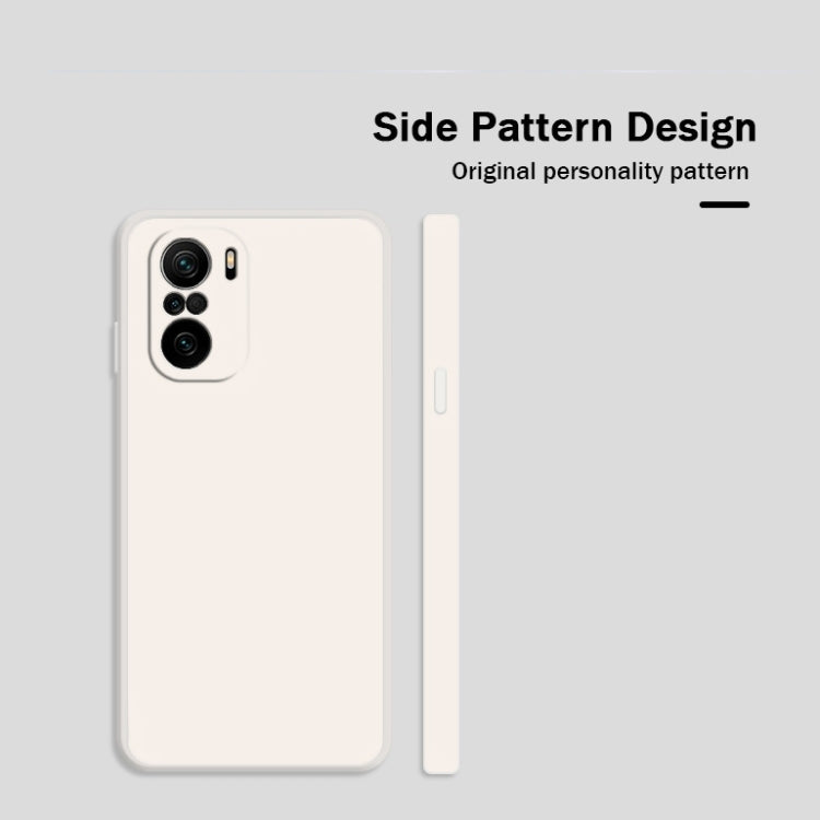 For Xiaomi Redmi K40 Pro Solid Color Imitation Liquid Silicone Straight Edge Dropproof Full Coverage Protective Case