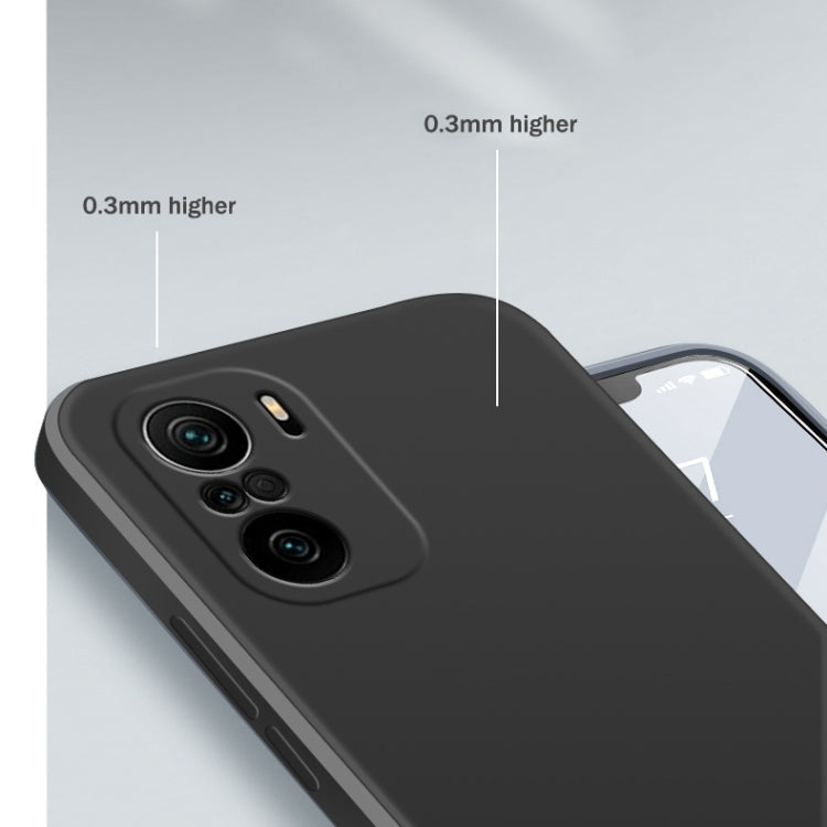 For Xiaomi Redmi K40 Pro Solid Color Imitation Liquid Silicone Straight Edge Dropproof Full Coverage Protective Case