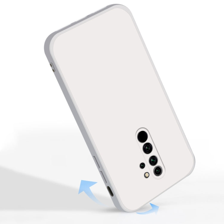 For Xiaomi Redmi Note 8 Pro Solid Color Imitation Liquid Silicone Straight Edge Dropproof Full Coverage Protective Case