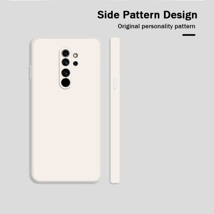 For Xiaomi Redmi Note 8 Pro Solid Color Imitation Liquid Silicone Straight Edge Dropproof Full Coverage Protective Case