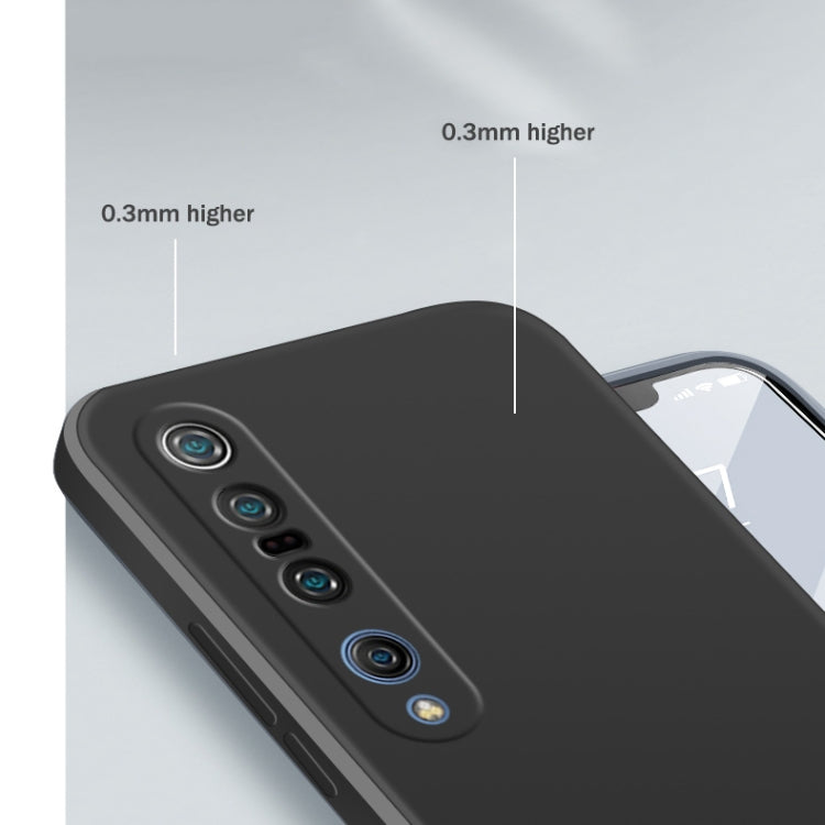 For Xiaomi Mi 10 Pro Solid Color Imitation Liquid Silicone Straight Edge Dropproof Full Coverage Protective Case