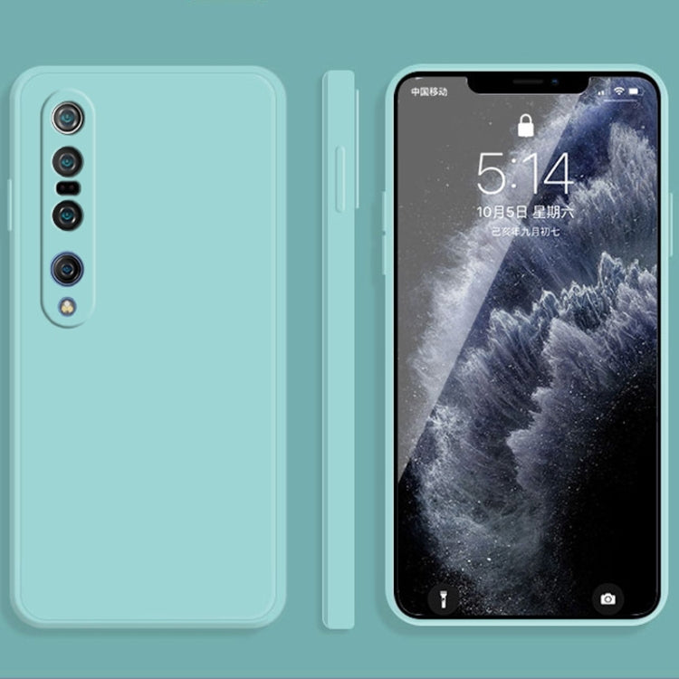 For Xiaomi Mi 10 Pro Solid Color Imitation Liquid Silicone Straight Edge Dropproof Full Coverage Protective Case
