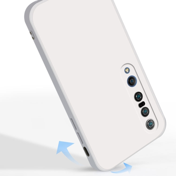 For Xiaomi Mi 10 Pro Solid Color Imitation Liquid Silicone Straight Edge Dropproof Full Coverage Protective Case