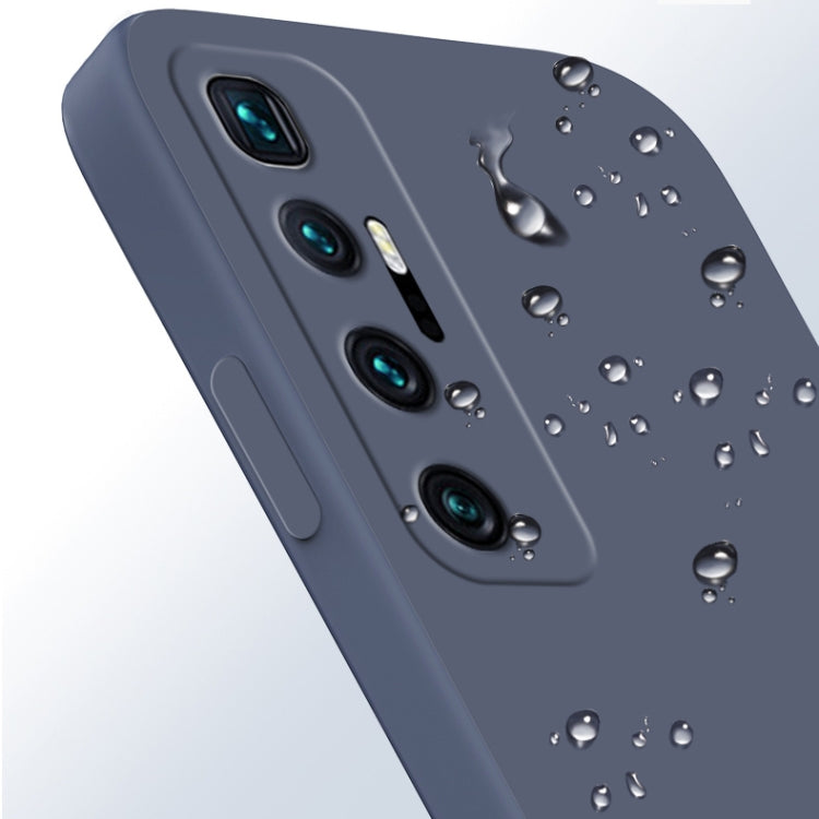 For Xiaomi Mi 10 Ultra Solid Color Imitation Liquid Silicone Straight Edge Dropproof Full Coverage Protective Case