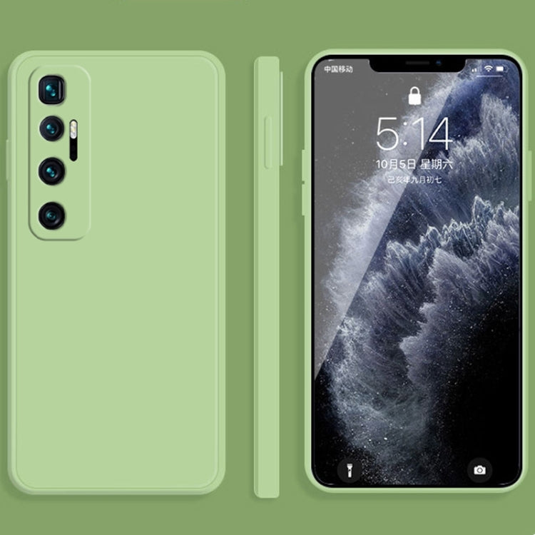 For Xiaomi Mi 10 Ultra Solid Color Imitation Liquid Silicone Straight Edge Dropproof Full Coverage Protective Case