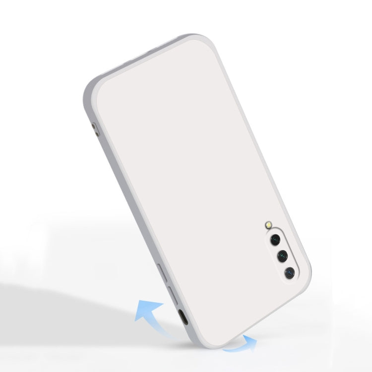 For Xiaomi CC9 Solid Color Imitation Liquid Silicone Straight Edge Dropproof Full Coverage Protective Case