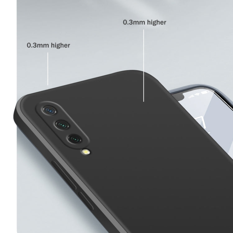 For Xiaomi CC9 Solid Color Imitation Liquid Silicone Straight Edge Dropproof Full Coverage Protective Case