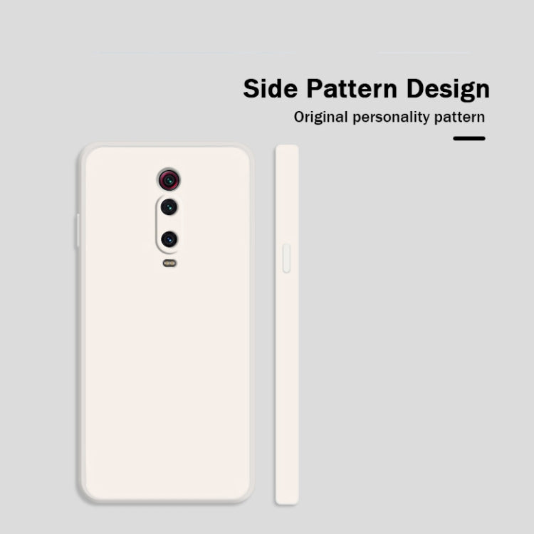 For Xiaomi Redmi K20 Solid Color Imitation Liquid Silicone Straight Edge Dropproof Full Coverage Protective Case
