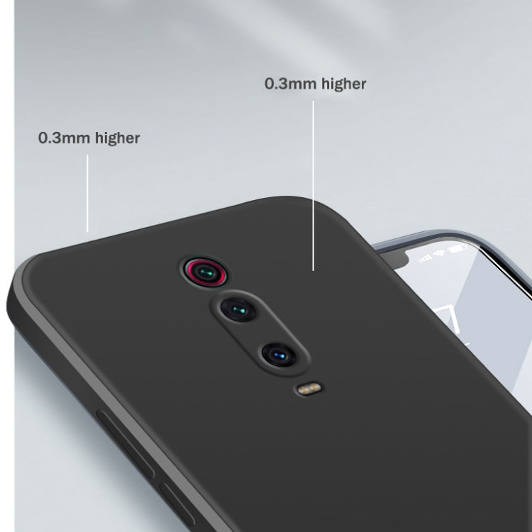 For Xiaomi Redmi K20 Solid Color Imitation Liquid Silicone Straight Edge Dropproof Full Coverage Protective Case