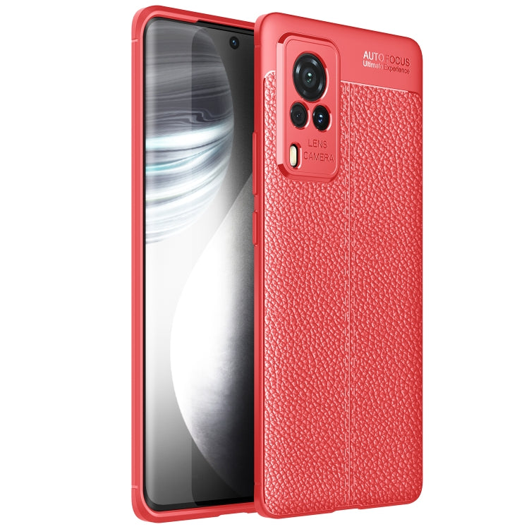 For vivo X60 Pro (International Version) Litchi Texture TPU Shockproof Case