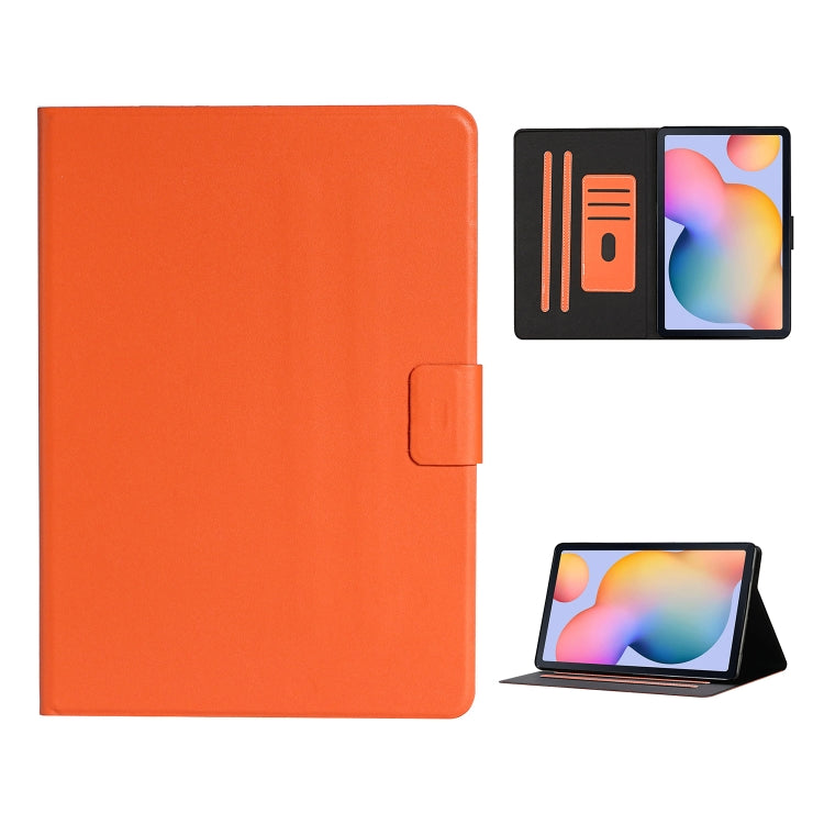 For Samsung Galaxy Tab A7 Lite 8.7 (2021) T220 Pure Color Horizontal Flip Leather Case with Card Slots & Holder & Lanyard