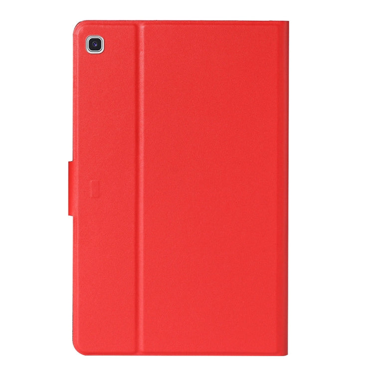 For Samsung Galaxy Tab A7 Lite 8.7 (2021) T220 Pure Color Horizontal Flip Leather Case with Card Slots & Holder & Lanyard