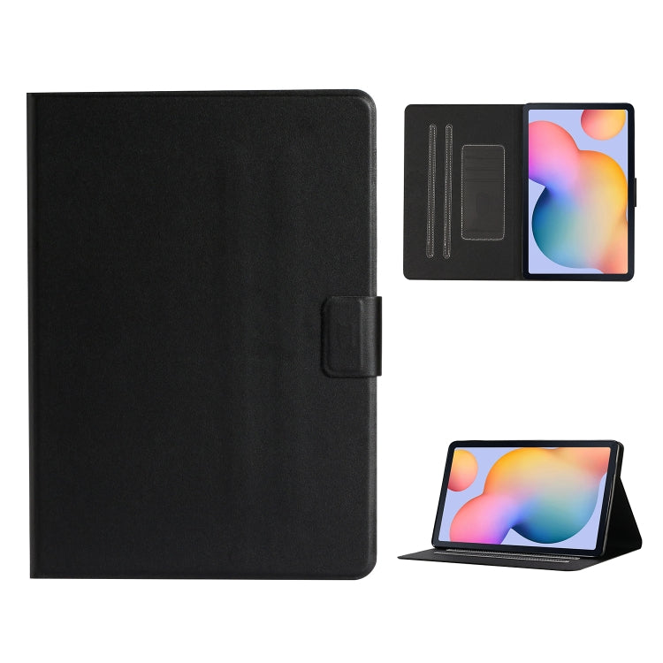 For Samsung Galaxy Tab A7 Lite 8.7 (2021) T220 Pure Color Horizontal Flip Leather Case with Card Slots & Holder & Lanyard