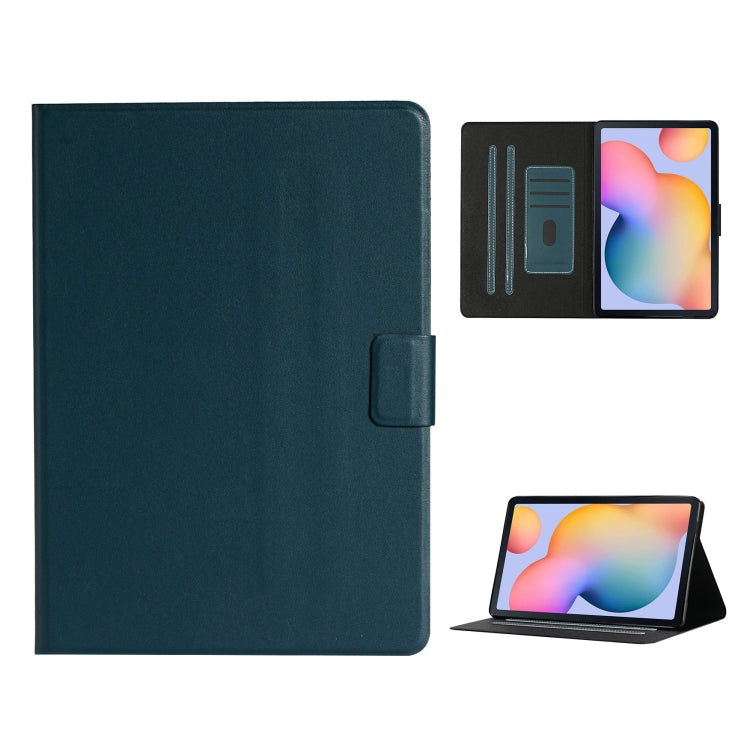 For Samsung Galaxy Tab A7 Lite 8.7 (2021) T220 Pure Color Horizontal Flip Leather Case with Card Slots & Holder & Lanyard