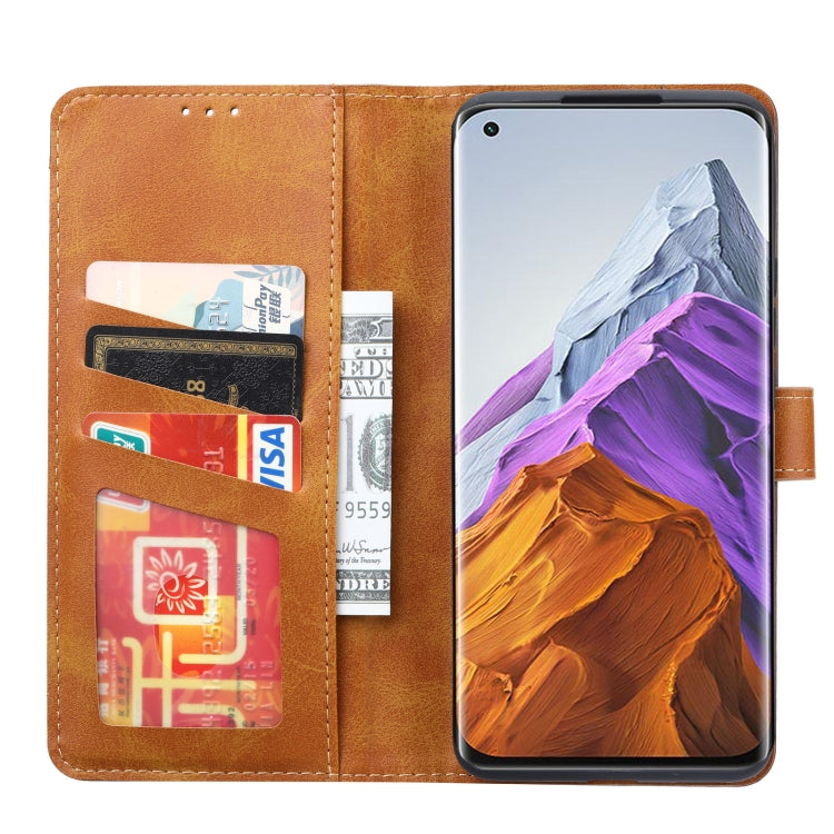 For Xiaomi Mi 11 Pro Calf Texture Double Fold Clasp Horizontal Flip Leather Case with Photo Frame & Holder & Card Slots & Wallet