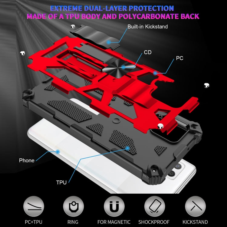For Samsung Galaxy A42 5G Shockproof TPU + PC Magnetic Protective Case with Holder