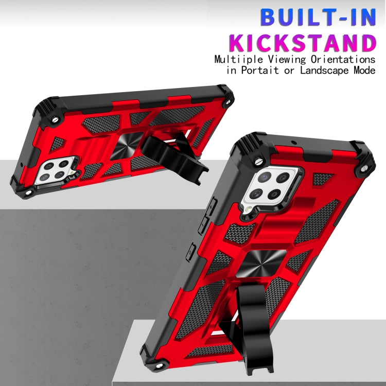 For Samsung Galaxy A42 5G Shockproof TPU + PC Magnetic Protective Case with Holder