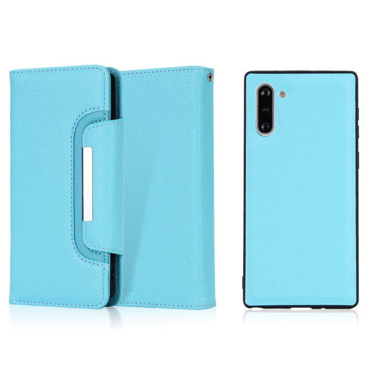 For Samsung Galaxy Note10 / Note10 5G Litchi Texture Horizontal Flip Buckle Detachable Magnetic PU Leather Case with Card Slots & Wallet & Photo Frame