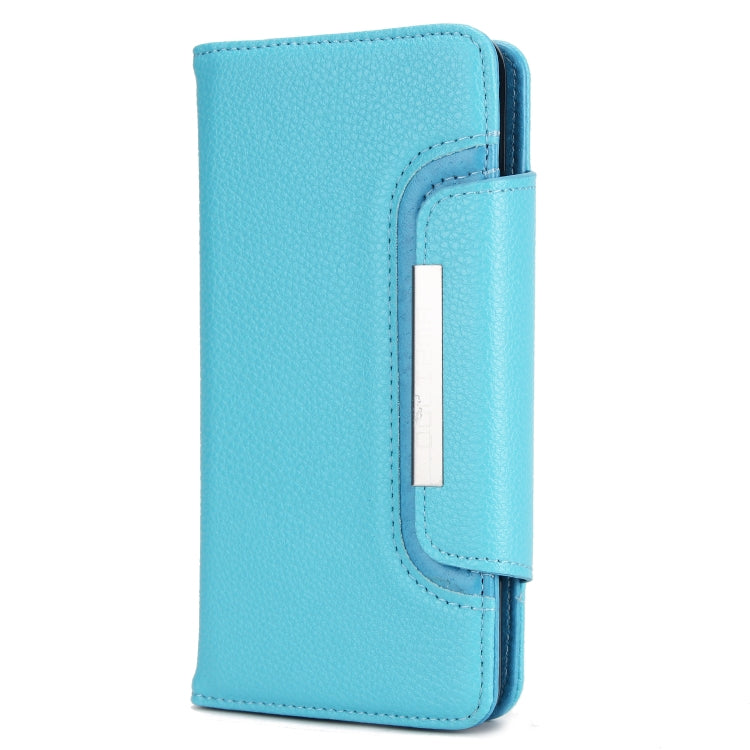 For Samsung Galaxy S9 Litchi Texture Horizontal Flip Buckle Detachable Magnetic PU Leather Case with Card Slots & Wallet & Photo Frame