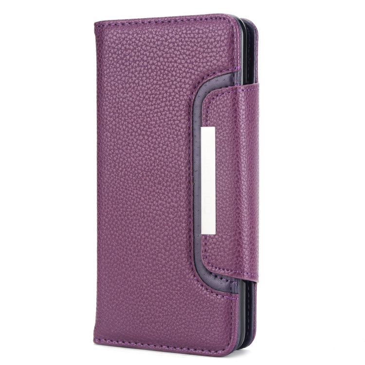 For Samsung Galaxy S9 Litchi Texture Horizontal Flip Buckle Detachable Magnetic PU Leather Case with Card Slots & Wallet & Photo Frame