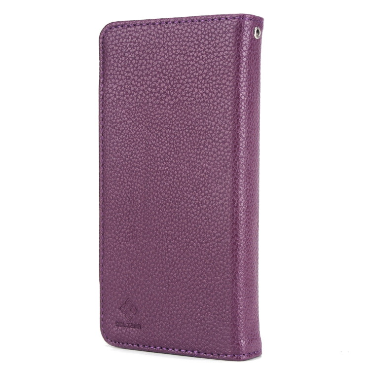 For Samsung Galaxy S9 Litchi Texture Horizontal Flip Buckle Detachable Magnetic PU Leather Case with Card Slots & Wallet & Photo Frame