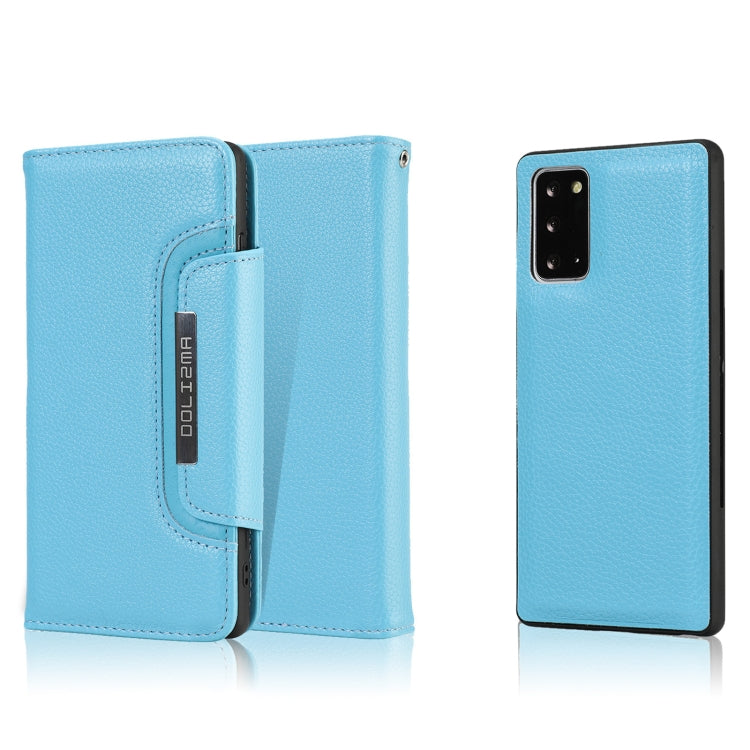 For Samsung Galaxy Note20 Litchi Texture Horizontal Flip Buckle Detachable Magnetic PU Leather Case with Card Slots & Wallet & Photo Frame
