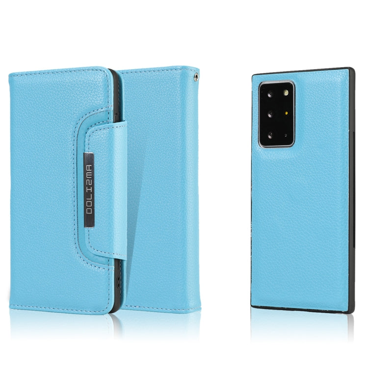 For Samsung Galaxy Note20 Ultra Litchi Texture Horizontal Flip Buckle Detachable Magnetic PU Leather Case with Card Slots & Wallet & Photo Frame