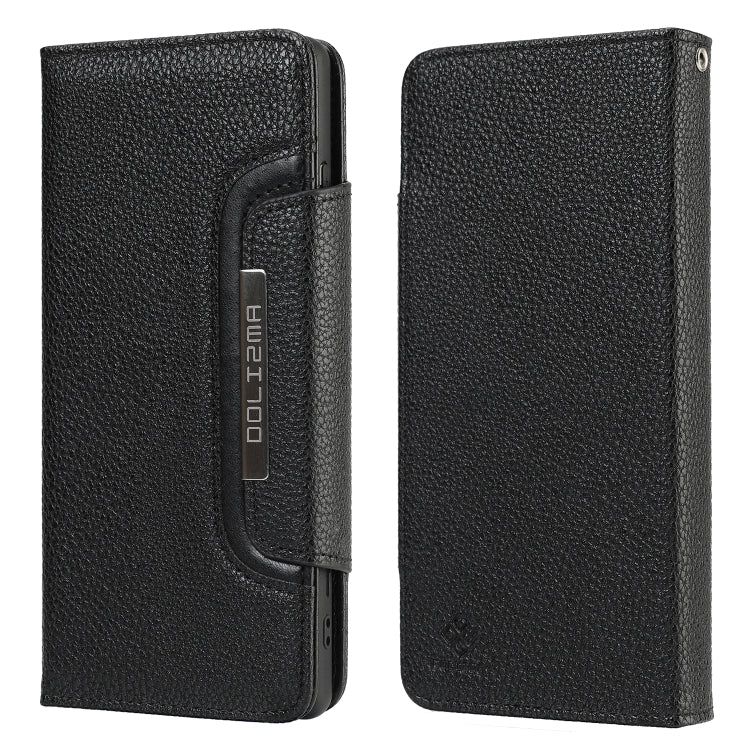 For Samsung Galaxy S21 5G Litchi Texture Horizontal Flip Buckle Detachable Magnetic PU Leather Case with Card Slots & Wallet & Photo Frame