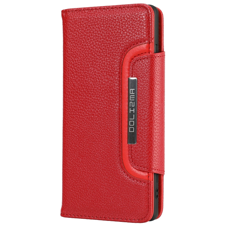 For Samsung Galaxy S21+ 5G Litchi Texture Horizontal Flip Buckle Detachable Magnetic PU Leather Case with Card Slots & Wallet & Photo Frame