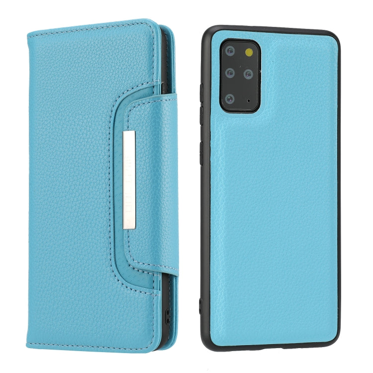 For Samsung Galaxy S20+ Litchi Texture Horizontal Flip Buckle Detachable Magnetic PU Leather Case with Card Slots & Wallet & Photo Frame