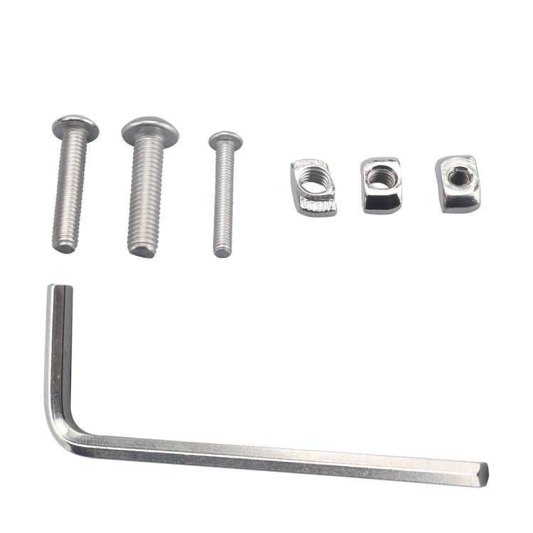 A5558 360 PCS European Standard T-shape Slide Nut with Screw + Wrench