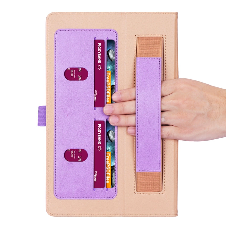 For Samsung Galaxy Tab S8+ / Tab S8 Plus / Tab S7 FE / Tab S7+ / T970 Business Retro PU Horizontal Flip Leather Case with Holder & Card Slots & Hand Strap